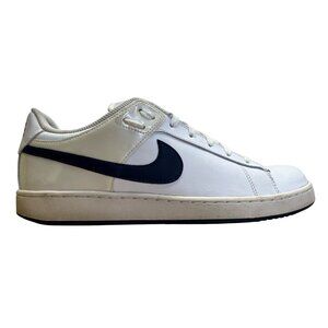 Nike Men’s White & Navy Court Tradition 2 Lace Up Sneakers Size 10.5